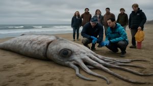 Mysterious Deep-Sea Visitor Emerges on Atlantic Shore: Scientists Rush to Study Rare Marine Discovery