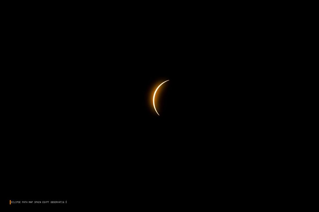 Eclipse Path Map Spain Egypt Observation Locations