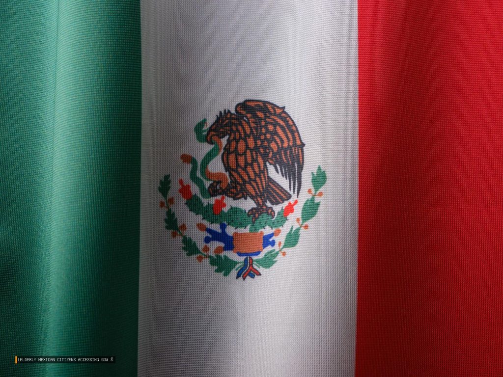 {elderly Mexican Citizens Accessing Government Benefits Online}