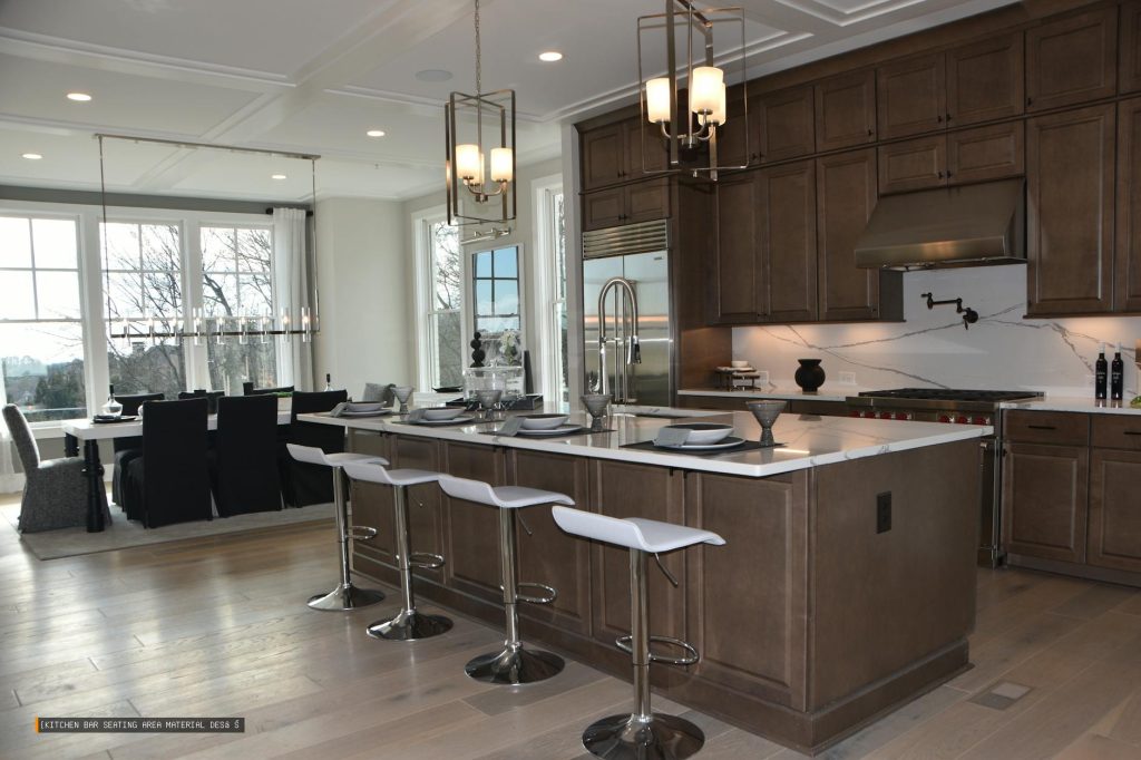 {kitchen Bar Seating Area Material Design}