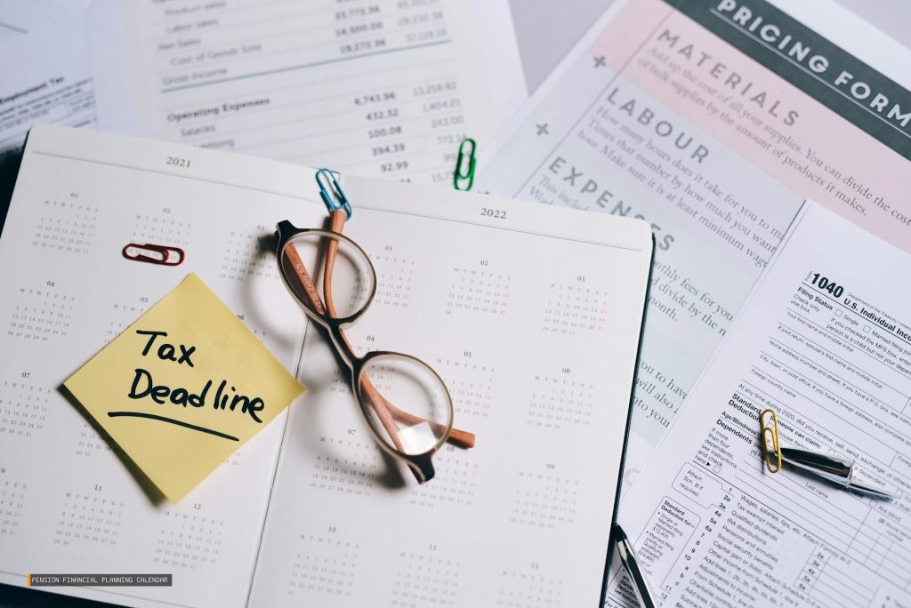 Pension Financial Planning Calendar