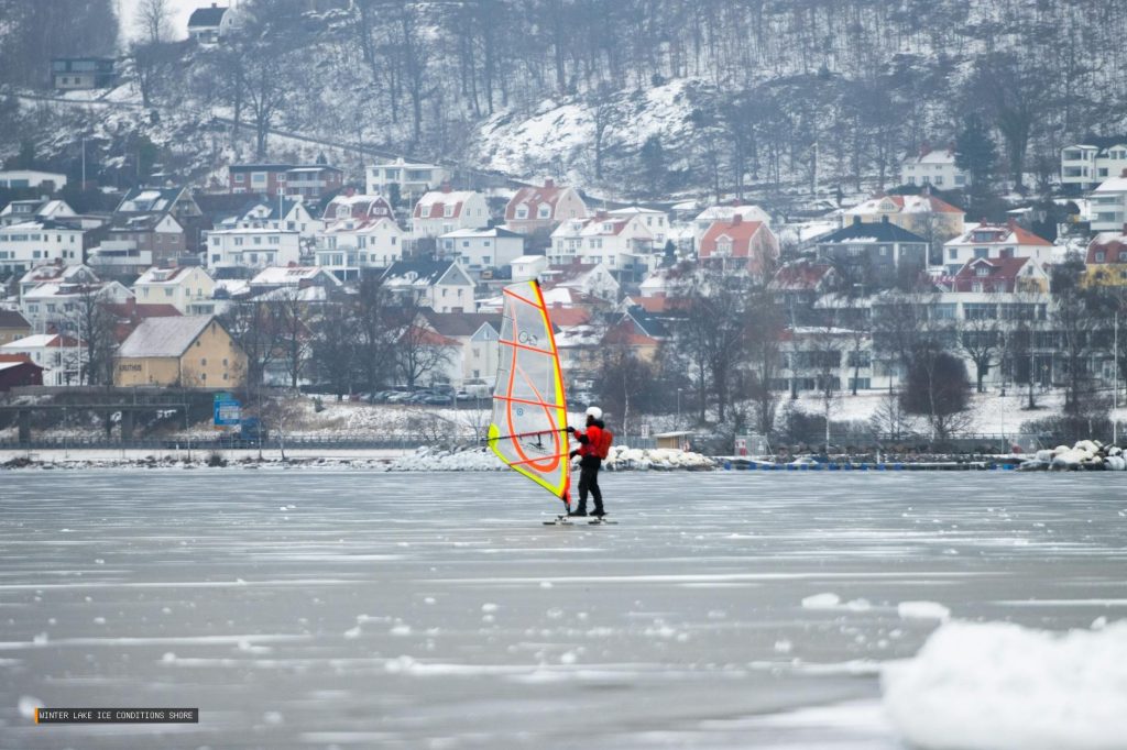 Winter Lake Ice Conditions Shore